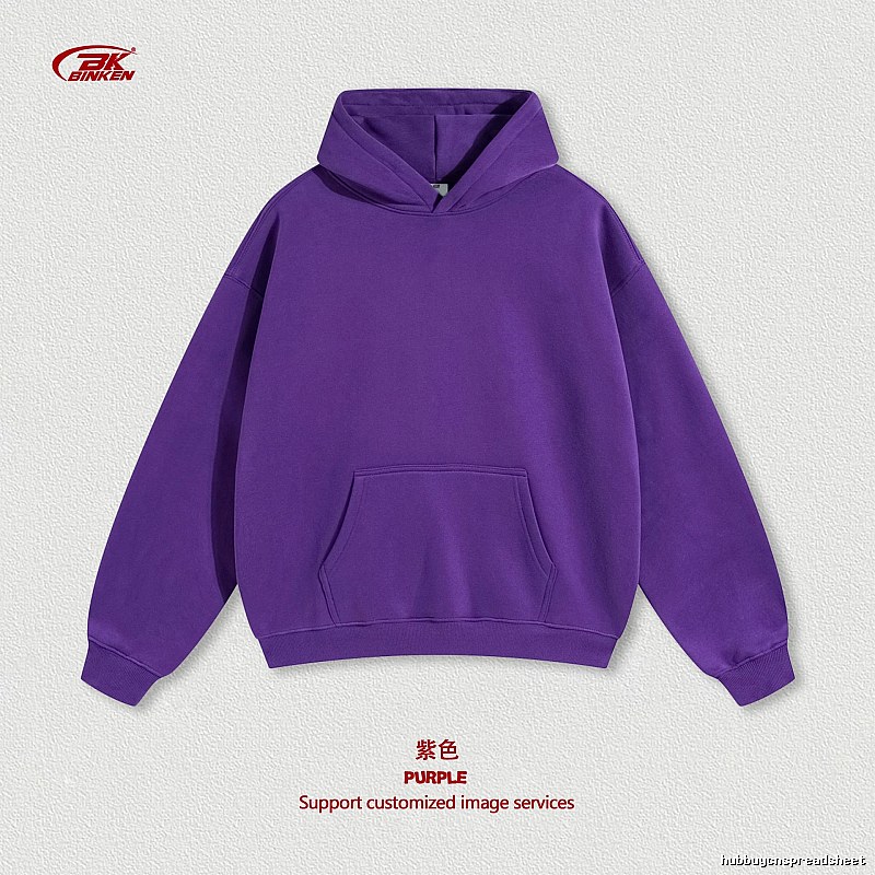 Classic Pullover hoodie Navy Blank Kangaroo with Travel-Friendly Style