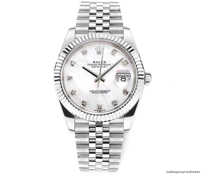 Collector Datejust Automatic Watch by Rolex - Silver And White