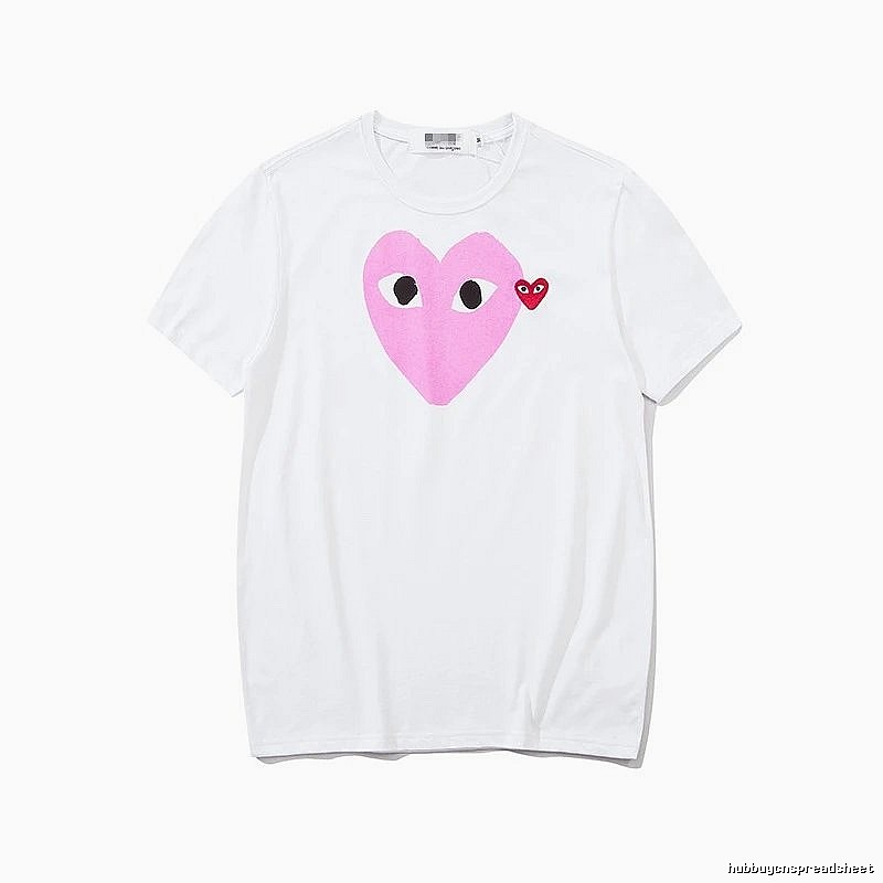 Comme des Garcons PLAY 2023-03 Style 2303 Heart Logo T-Shirt Downtown Style
