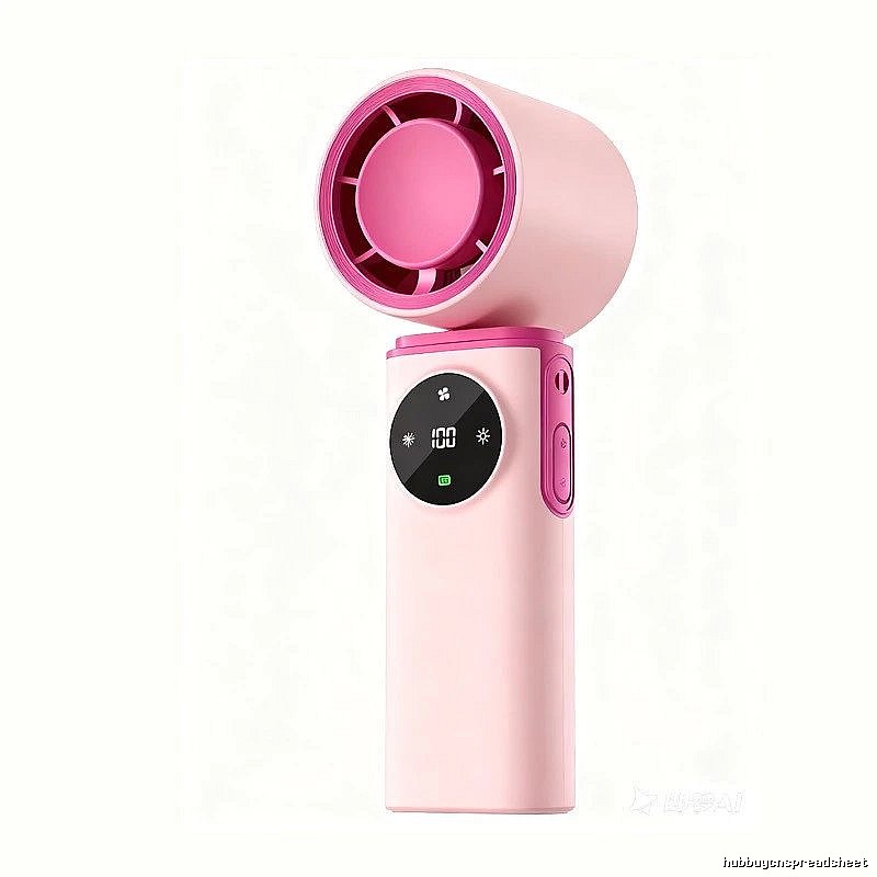 Compact Cooling Handheld Cooling Fan Pink Basic Version