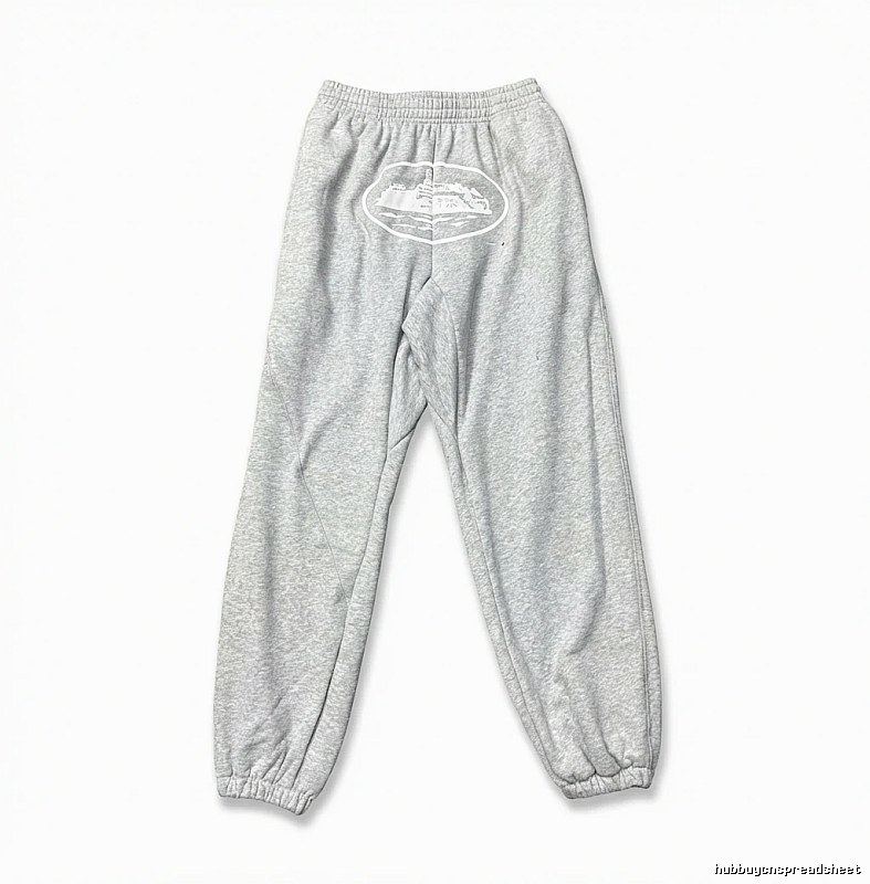 Corteiz Casual Style Grey Sweatpants