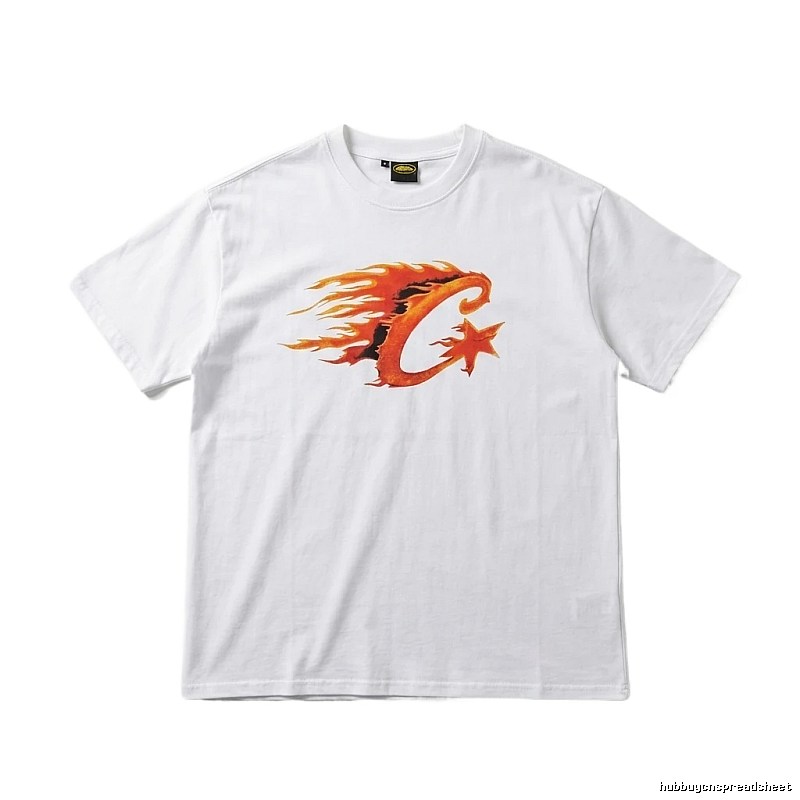 Corteiz Flame Wind White T-shirt