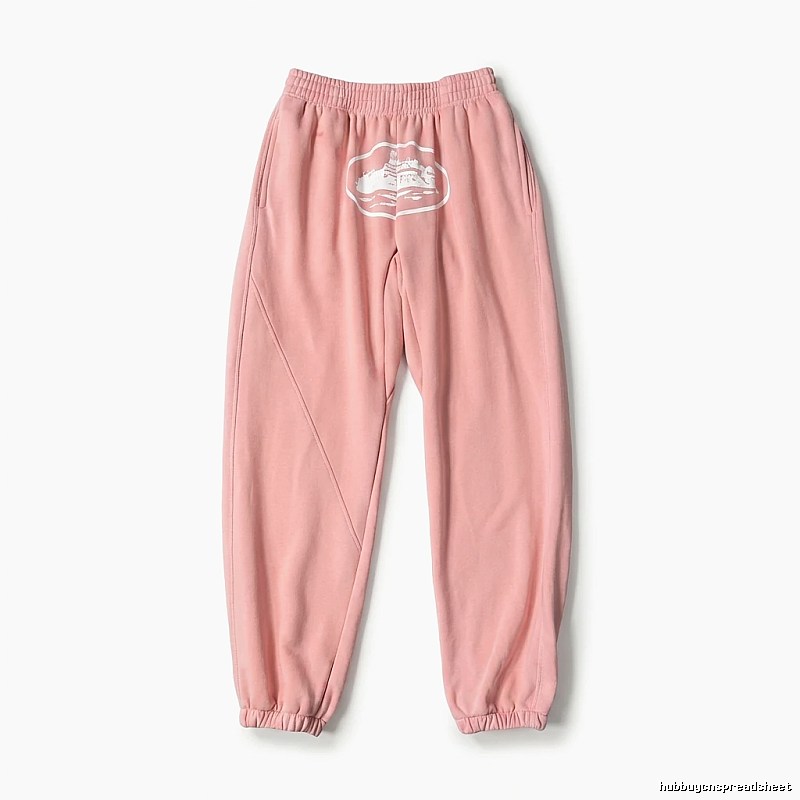 Corteiz Printed Casual Style Pink Pants