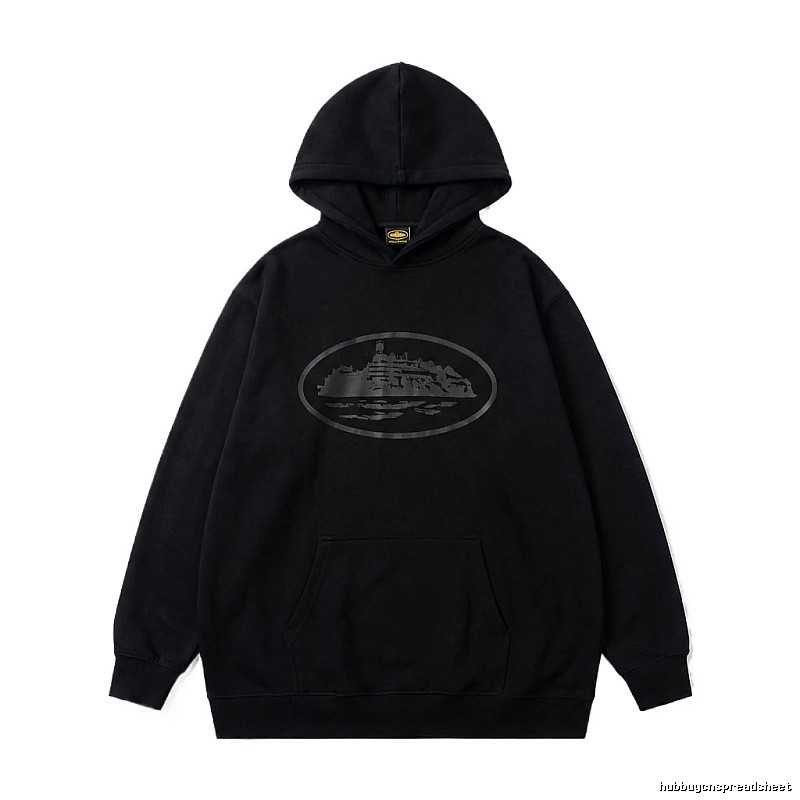 Corteiz printed dark hoodie
