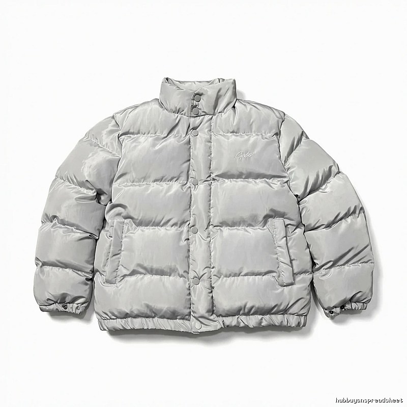 Corteiz Silver-Gray Trendy and Cool Down Jacket