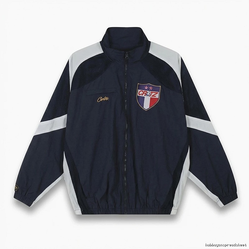 Corteiz sporty blue and white jacket