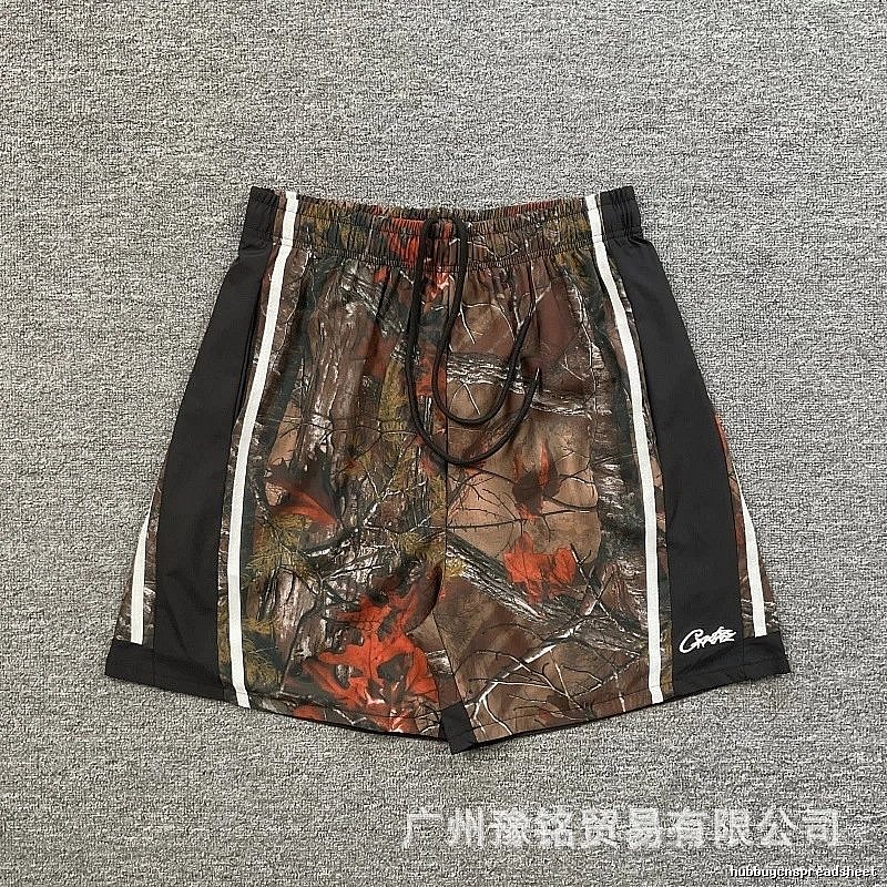 Corteiz Street Style Maple Camouflage Casual Shorts