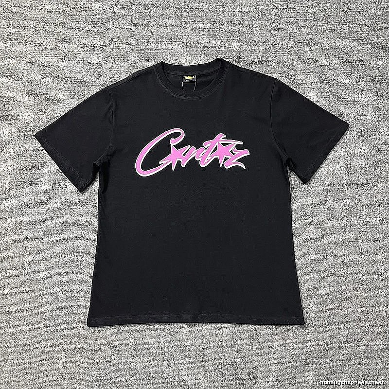 Corteiz Travel Logo T-shirt Black Corteiz with Modern Look