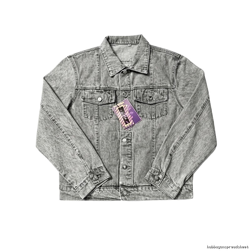 Corteiz Washed Grey Denim Jacket