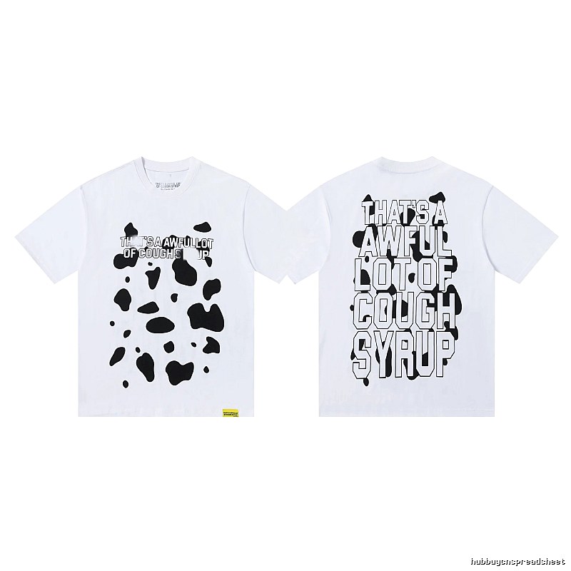 COUGH SYRUP Print Street Style White T-Shirt
