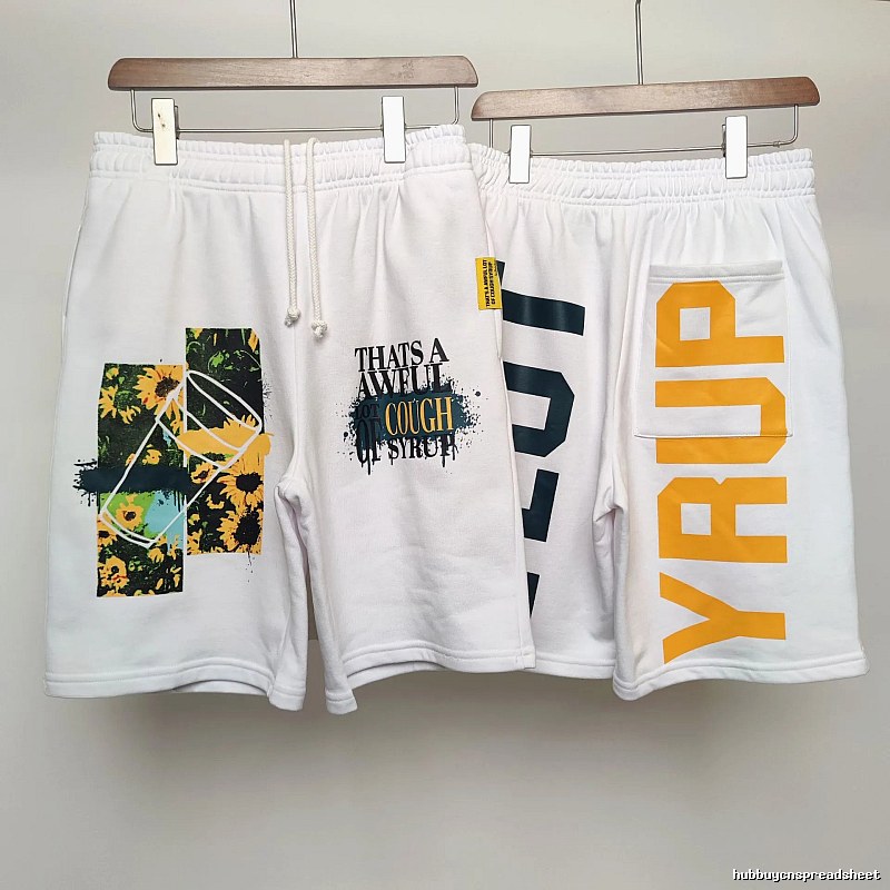 COUGH SYRUP Sunflower Street Style White Shorts