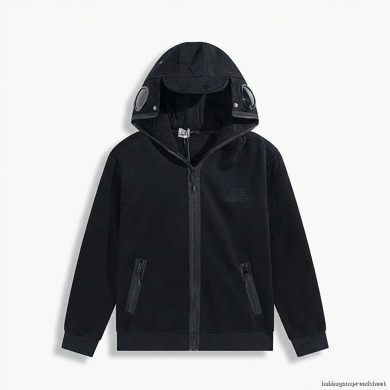 C.P. Functional Style Black Hoodie
