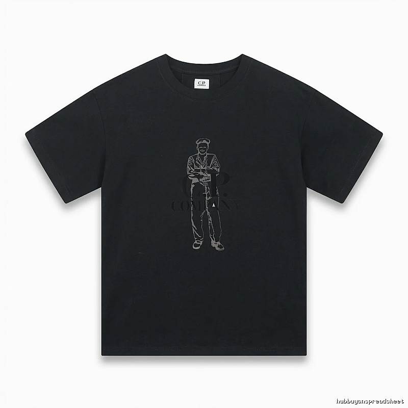 C.P. retro style black T-shirt
