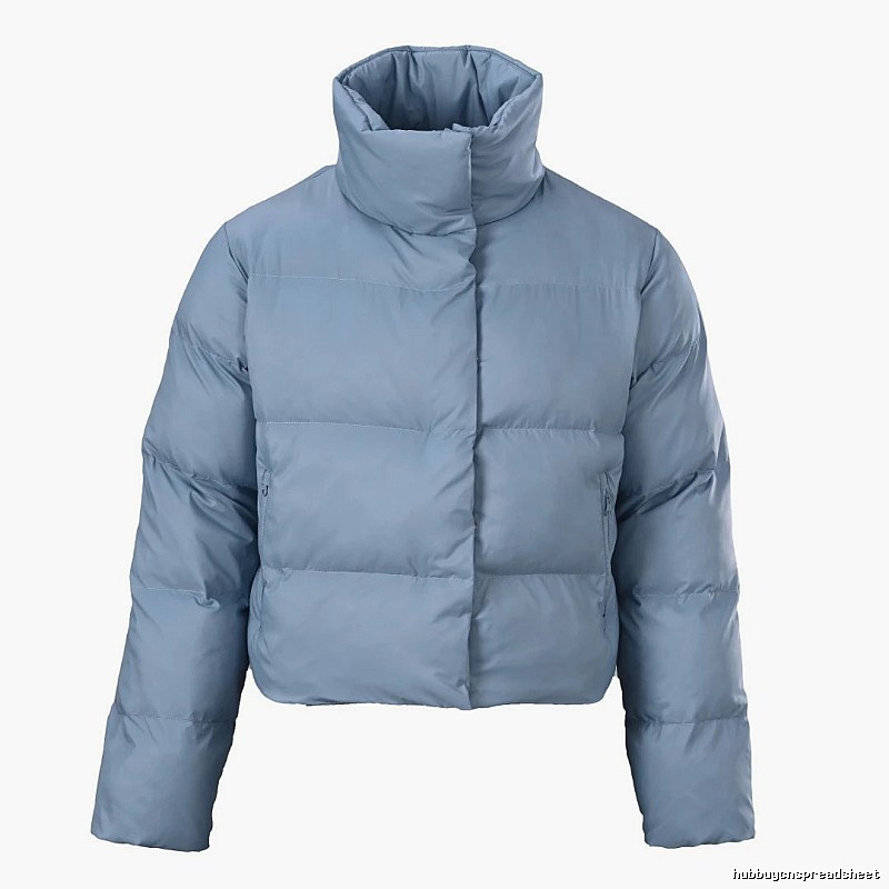 Cropped Puffer Jacket with high collar and boxy insulated silhouette - Independent Style Weekend Edit