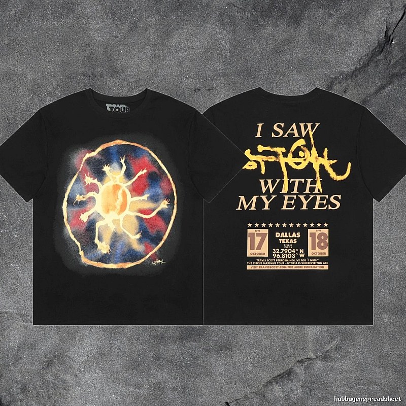 Denim Tears 2031-75 Black Graphic T-Shirt Streetwear Look