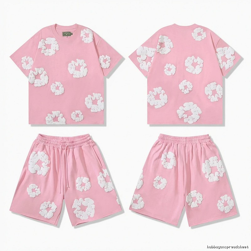 DENIM TEARS Floral Style Pink Suit