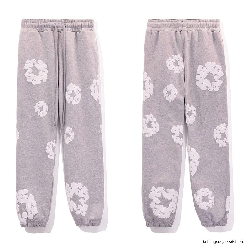 DENIM TEARS Printed Casual Grey Pants