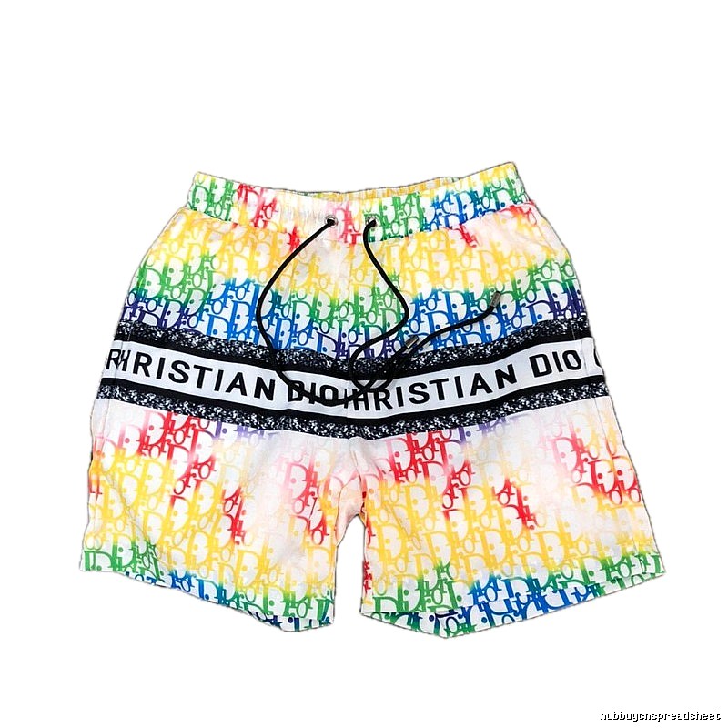 Dior All-over Monogram Print Trendy Cool Style Rainbow Casual Shorts