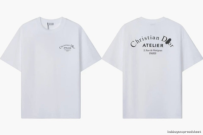 Dior Atelier Minimalist Style White T-Shirt