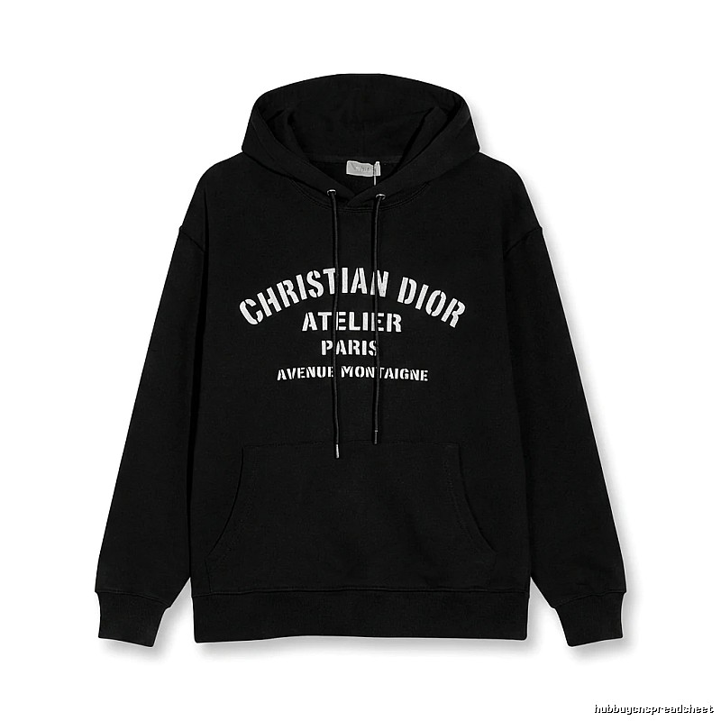 Dior Atelier Simple Style Black Sweatshirt