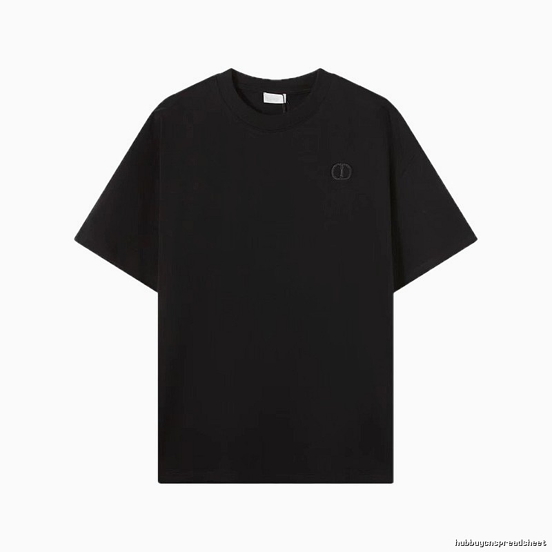 Dior Classic Collection Minimalist Style Black T-Shirt