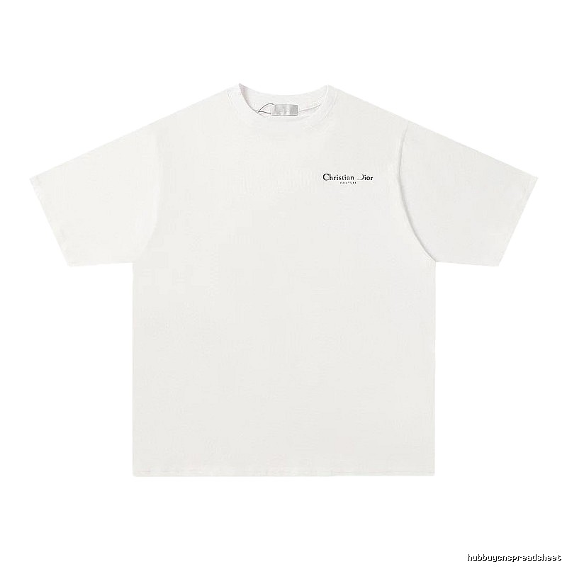 Dior Haute Couture Collection Minimalist Style White Short-sleeve T-shirt