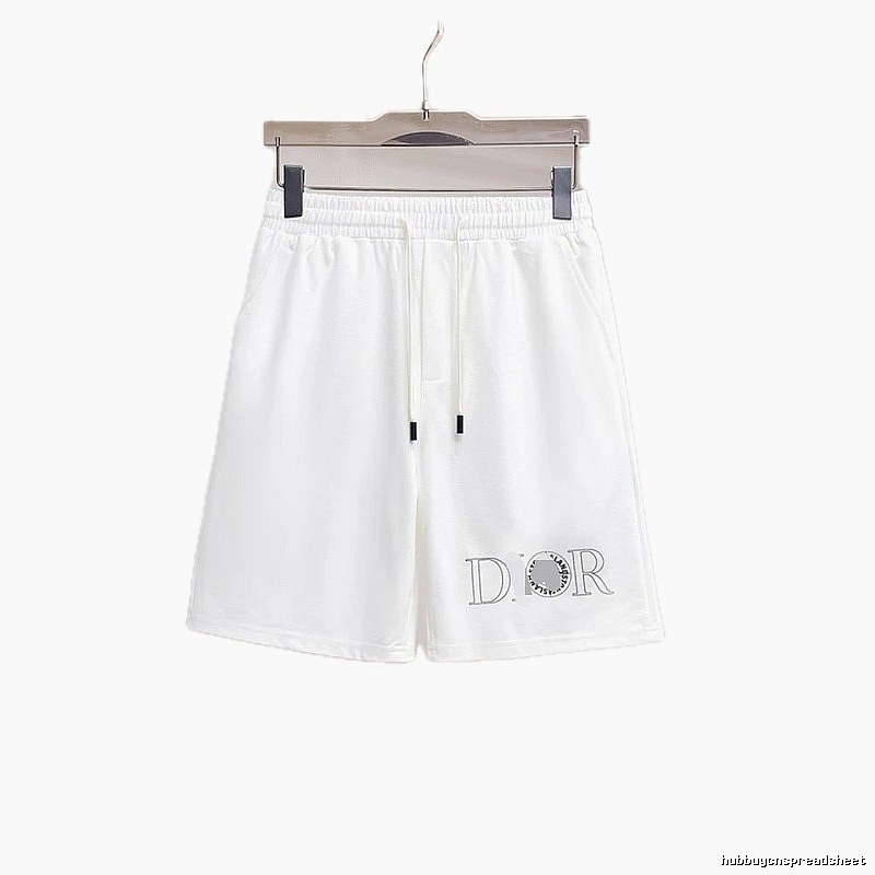 Dior Letter Print Casual Style White Shorts