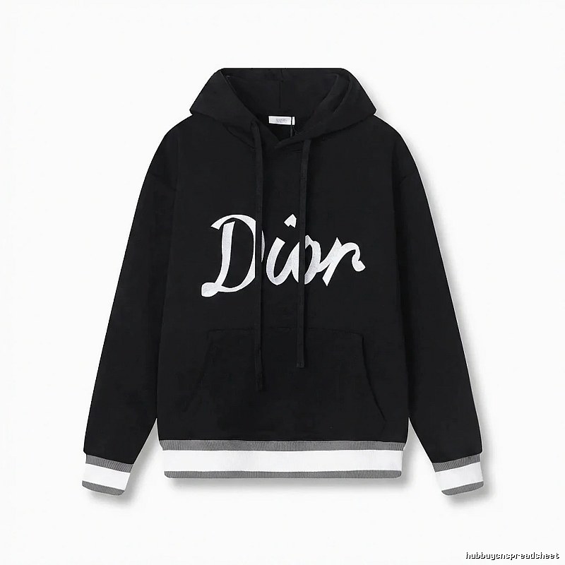 Dior letter-style black sweatshirt