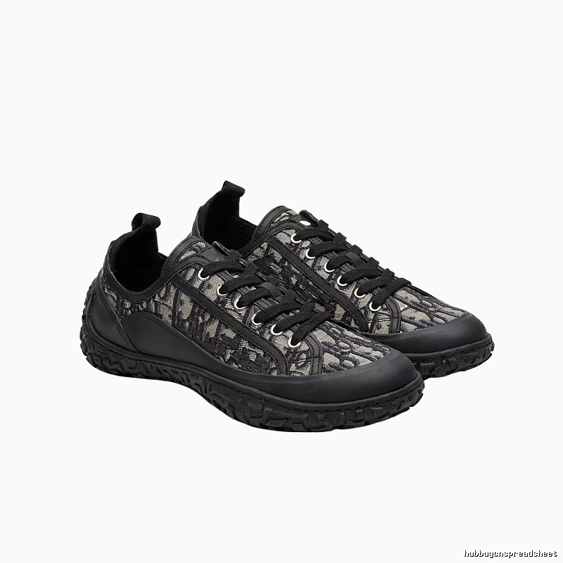 Dior monogram casual style black shoes