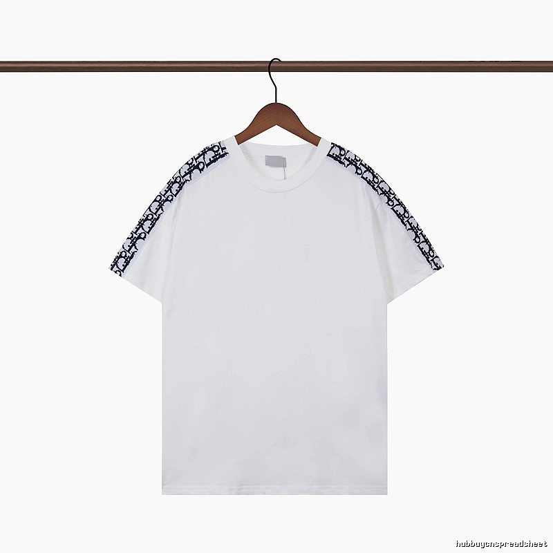 Dior Monogram Logo Tape Casual White T-Shirt