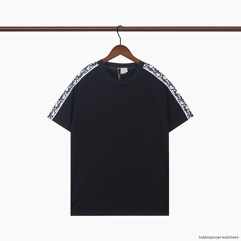 Dior Monogram Webbing Cool Street Style Black T-Shirt