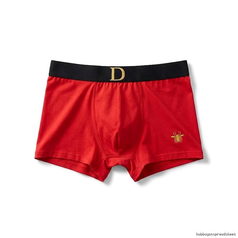 Dior red trendy brand boxer shorts.
