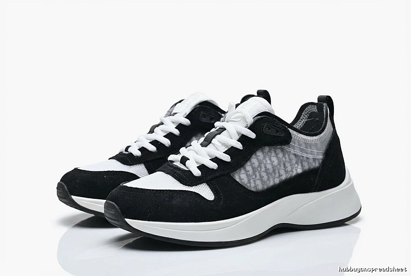 Dior retro black-and-white sports shoes