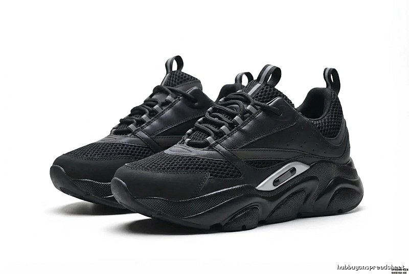 Dior retro-style black sports shoes