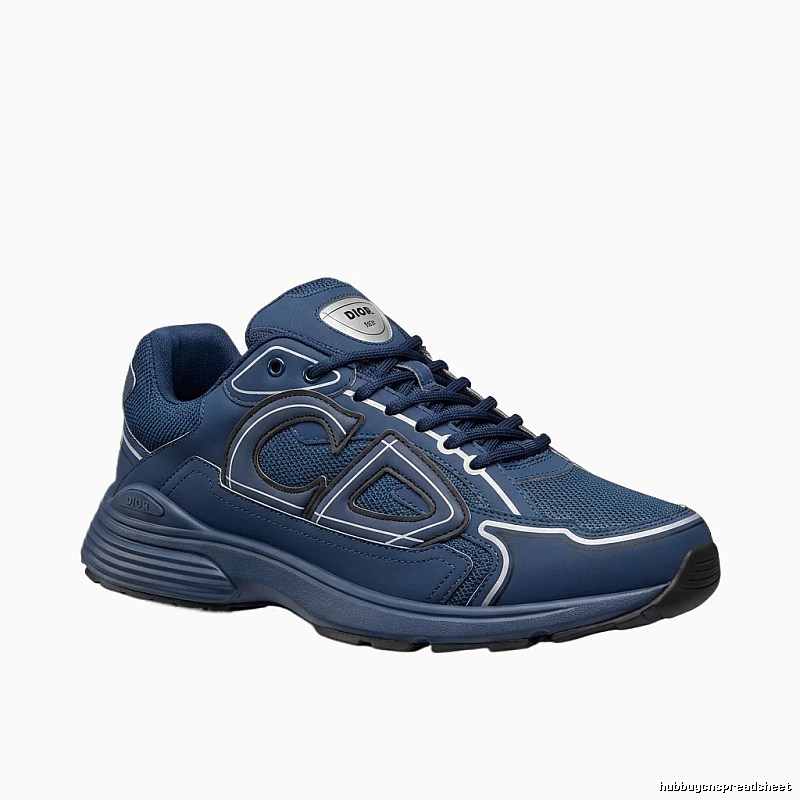 Dior retro-style blue sports shoes