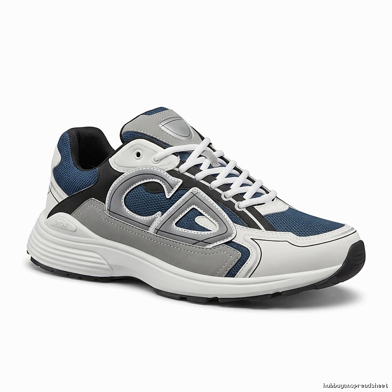 Dior retro style gray and white sports shoes
