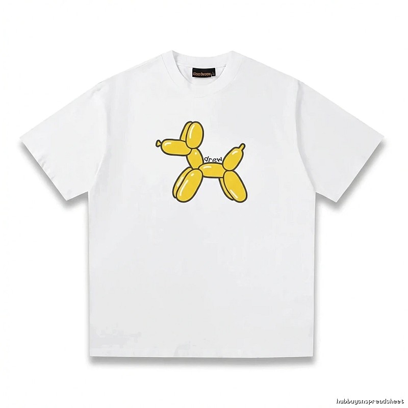 DREW Balloon Dog Simple White T-shirt