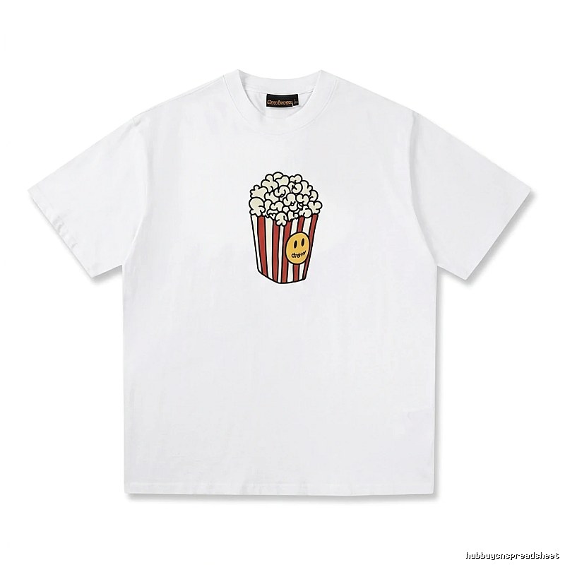 DREW Popcorn Print White T-shirt