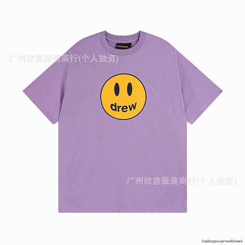 DREW Smile Street Style Purple Short Sleeve T-shirt