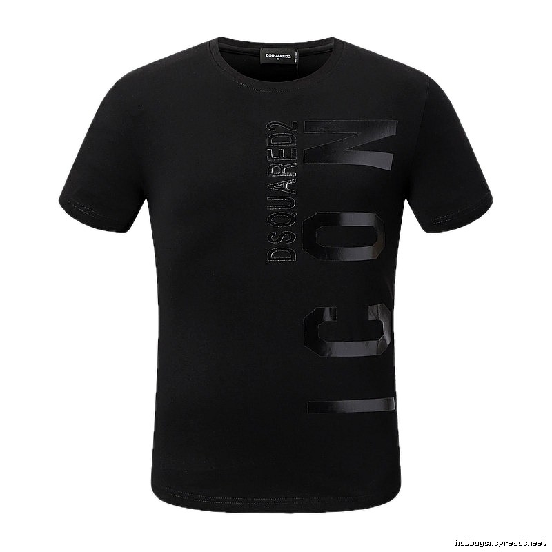 DSQUARED2 ICON Streetwear Black Short-sleeve T-shirt