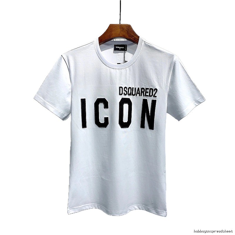 DSQUARED2 ICON Streetwear White Short-sleeve T-shirt