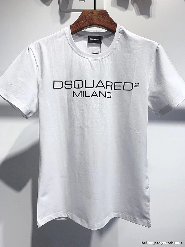 DSQUARED2 Letter Print Streetwear Brand White T-Shirt