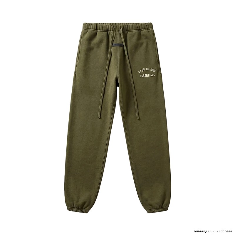 ESSENTIALS casual style olive green sweatpants