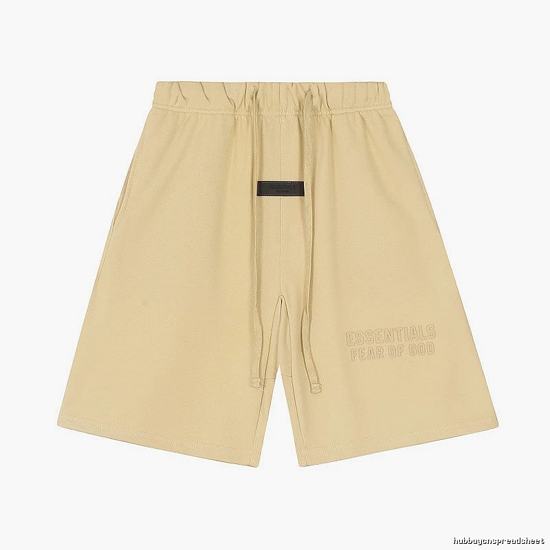 ESSENTIALS minimalist khaki shorts