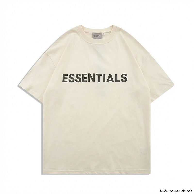 ESSENTIALS minimalist style beige T-shirt
