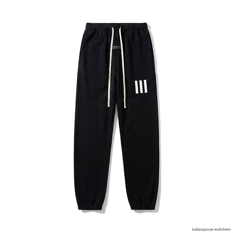 ESSENTIALS minimalist style black sweatpants