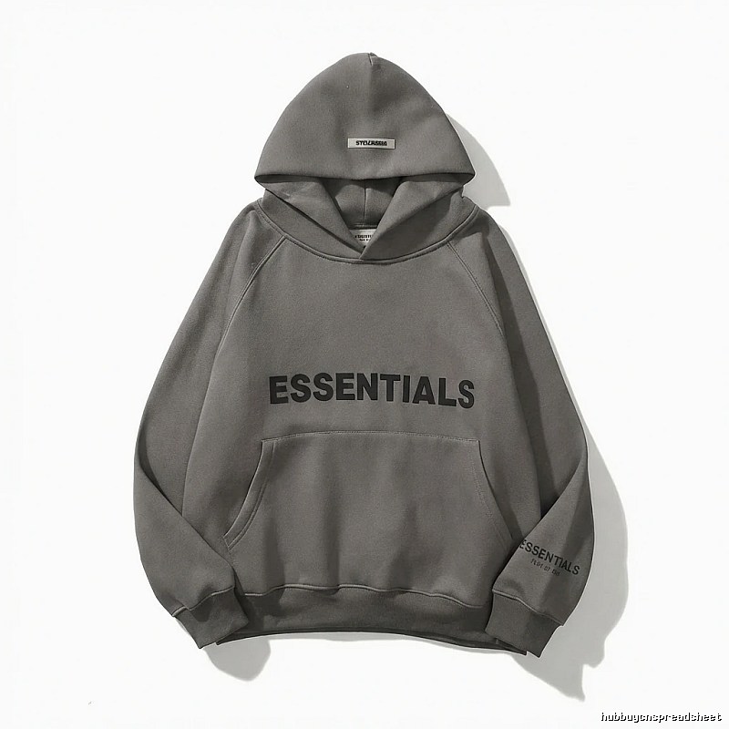 ESSENTIALS minimalist style grey sweatshirt