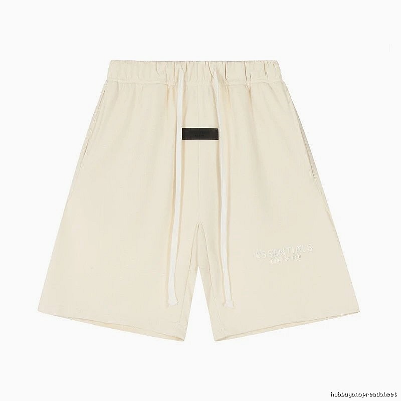 ESSENTIALS minimalist style off-white shorts