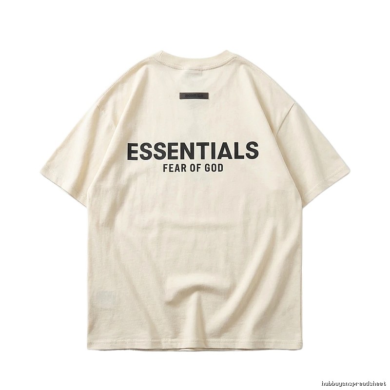 ESSENTIALS minimalist style off-white T-shirt