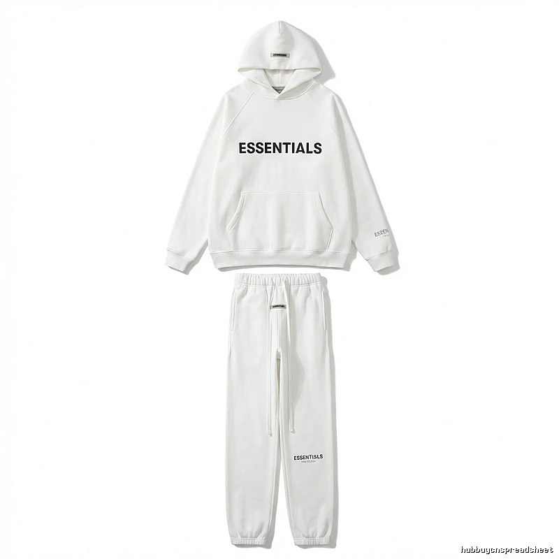 ESSENTIALS minimalist style white suit
